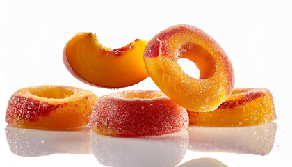 falling peach ring gummies