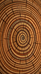 Close-up of tree rings with variety of widths and colors, tree trunk texture, nature photography, concentric circles, textures