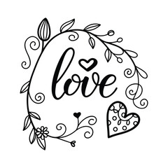 Valentine Day Typography T-shirt Design