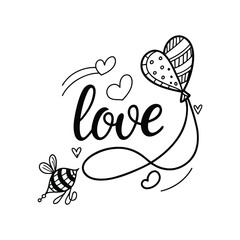 Valentine Day Typography T-shirt Design