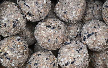 Beautiful close-up of fat balls