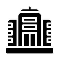 Icon Corporate Buildings With Style Glyph