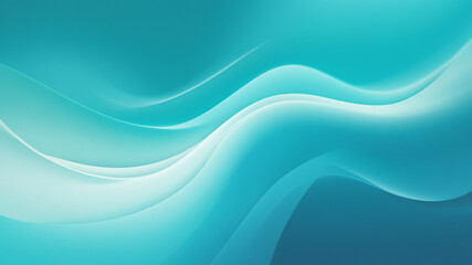 Fototapeta premium Turquoise and Aqua Gradient Blur Background – Serene and Refreshing Design