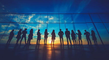 	
abstract professional business team people connection of line from nail node to node on Smart digital cityscap and skyline background , Innovation networking concept