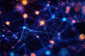 Fototapeta premium web3 and beyond, illustrating the evolution of the internet with interconnected digital elements, showcasing the future of technology and decentralized networks