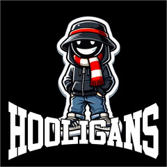 illustration vector graphic of Football fans ultras hooligan design for logo, t-shirt, sticker