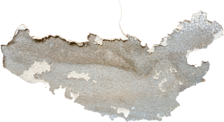 Paint stains peeling off from old walls