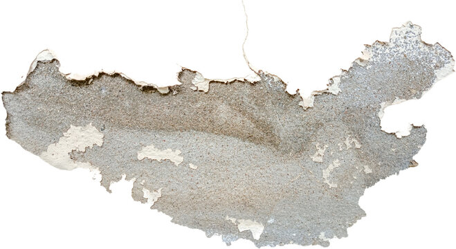 Paint stains peeling off from old walls