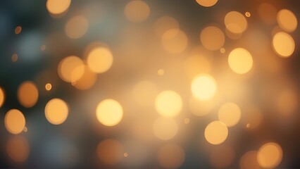 Fototapeta premium Abstract cream background with blurry festival lights and outdoor celebration bokeh