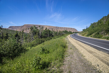 Road through The Tablelands, Gros Morne National Park, Newfoundland and Ladbrador, Canada