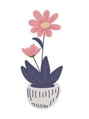  delicate pink flower, vector