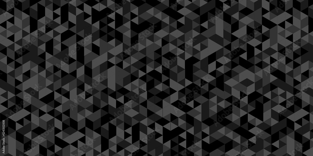 Poster vector black, gray overlapping cube square low polygon texture wallpaper. abstract surface creative 