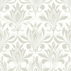 Elegant minimalist floral seamless pattern design subtle grey tones digital art home decor aesthetic comfort