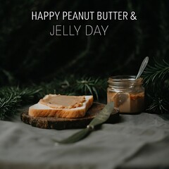 Peanut butter and jelly day poster, celebrated 2 april