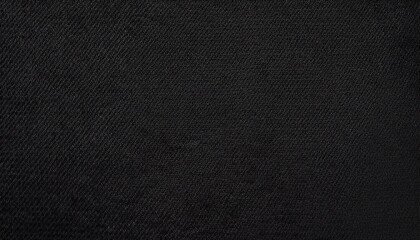 Black abstract background. Black fabric texture background. Wide banner.