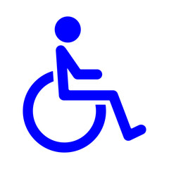 Disability parking sign handicapped disabled icon symbol illustration