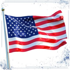 Obraz premium American Flag Waving