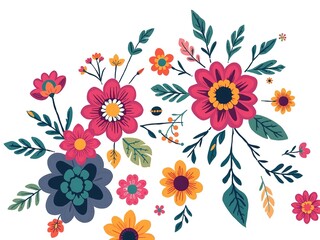 Bohemian Rhapsody: Eclectic Floral Patterns and Schoolhouse Charm