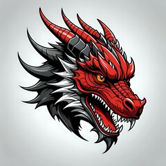 red dragon head