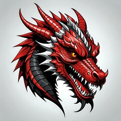 red dragon head