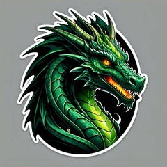 green dragon head