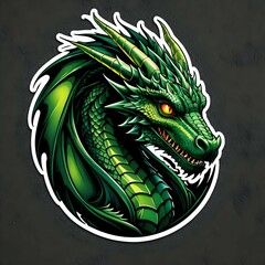 green dragon head