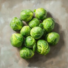 Fototapeta premium Brussels Sprouts
