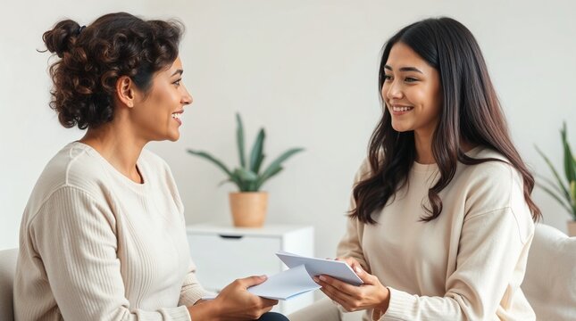 Psychologist consulting patient in office, useful for mental health awareness campaigns and therapy websites