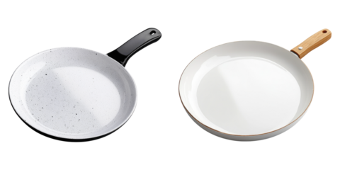 Pure white tawa isolated on transparent background, PNG, Set of