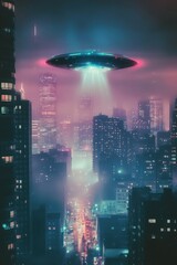 Alien Invasion in City Skyline