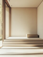 Minimalist Japanese-style bedroom