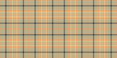 Subtle neutral plaid pattern in beige, peach, and charcoal gray.  Perfect for textile design, website backgrounds, or fashion projects.  Clean, classic style with a versatile color palette.