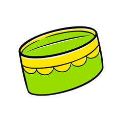 Colorful Hand-drawn Islamic Cap Illustration