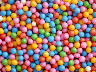 Obraz premium Colorful Candy Ball Background