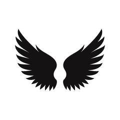 Obraz premium Wings icon. Angel wing. Vector illustration.