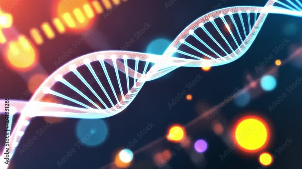 Poster exploring the intricate world of dna structures in stunning 4k visuals