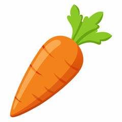 carrot isolated on White