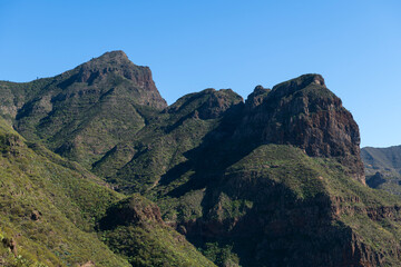 Naklejka premium Spectacular mountain and coastal scenery near Masca, Tenerife, Canary Islands.