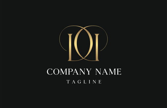 Stylish Elegant Luxury Initial Letter DD Logo Vector. Initial Letter DD Monogram Elegant Logo Inspiration. Premium Golden Letter R Logo Character. Vector Logo Illustration

