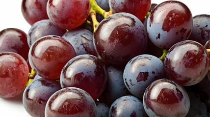 Grapes isolated in high resolution for organic produce art, culinary designs, and health-centric project