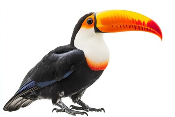 a  toucan isolated on white background