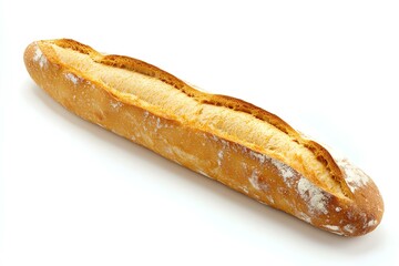 a Baguette isolated on white background 