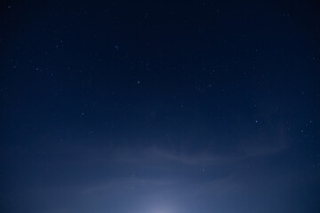 Starlit night sky with subtle cloud patterns