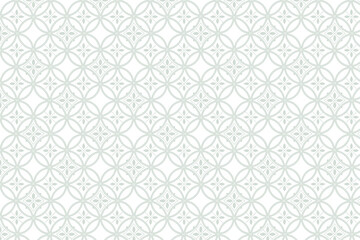 Seamless Geometric Floral Pattern Design Background