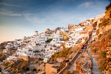 beautiful Santorini island in Greeece