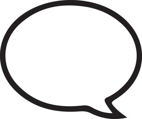 Black web chat or message icon silhouette vector art illustration on white background.