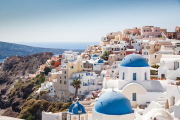 beautiful Santorini island in Greeece