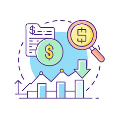 market index icon, market index vector illustration-simple illustration of market index, perfect for market index logos and icons