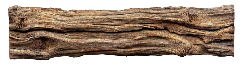 Fototapeta premium PNG Rustic Textured Wooden Log, transparent background
