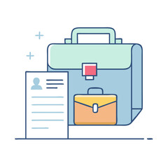 portfolio icon, portfolio vector illustration-simple illustration of portfolio, perfect for portfolio logos and icons